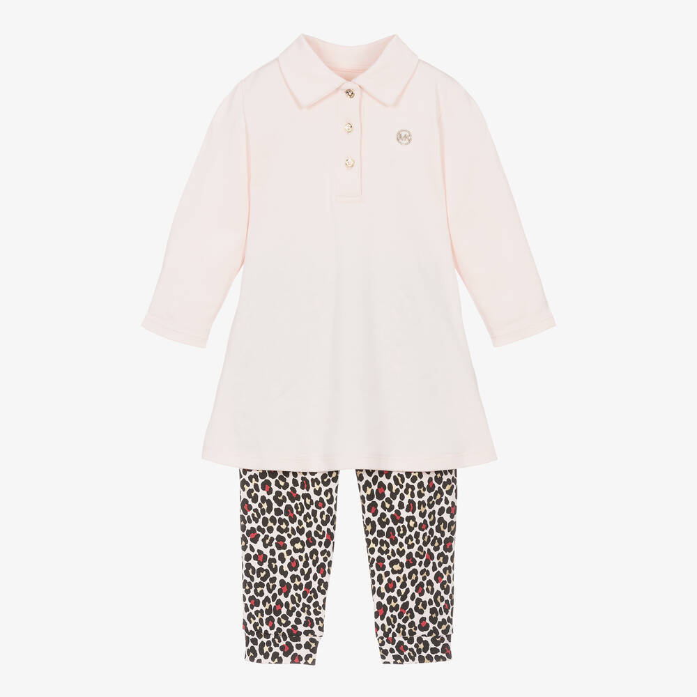 Michael Kors Kids - Ensemble pantalon rose imprimé | Childrensalon