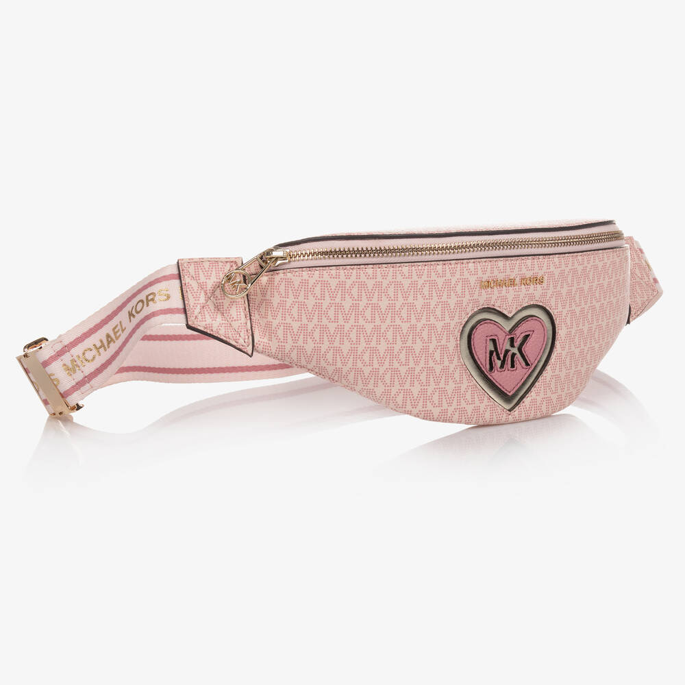 Michael Kors Kids-Girls Pink Belt Bag (32cm) | Childrensalon Outlet