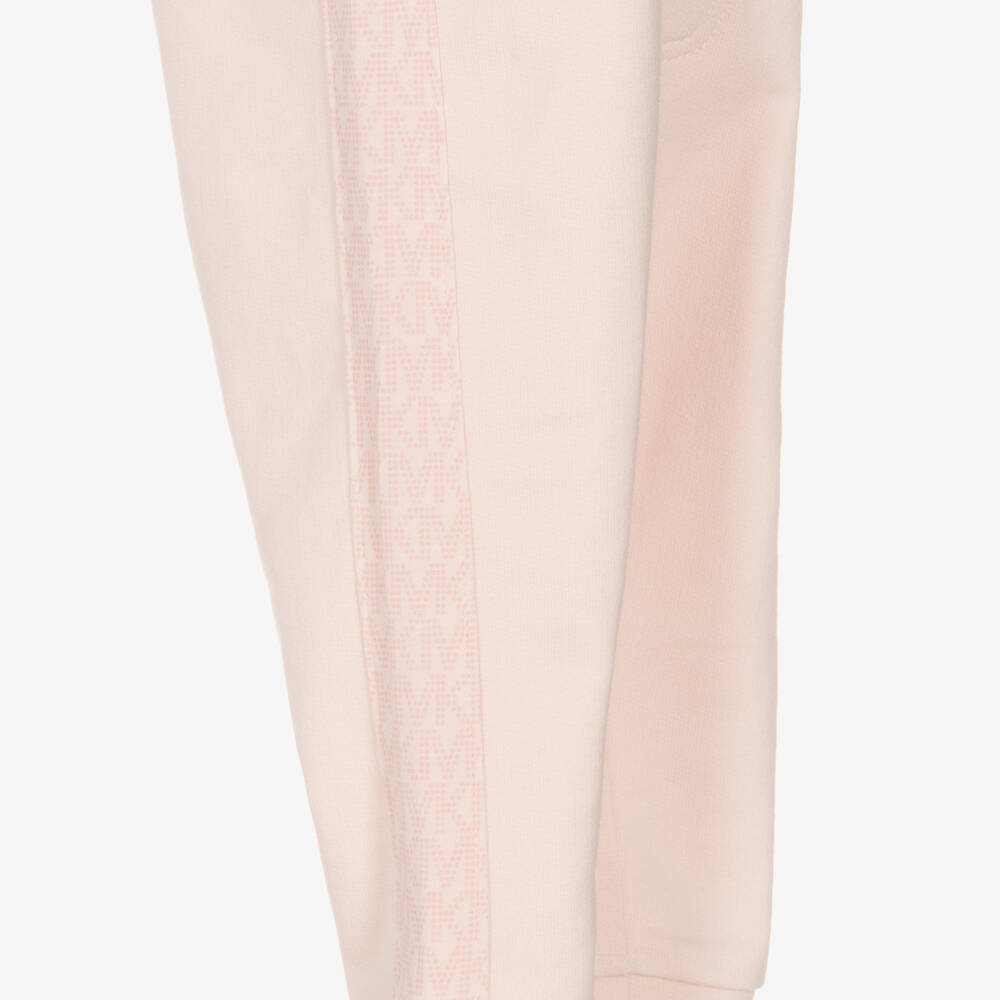 Michael Kors Kids-Girls Pink Cotton Tracksuit Set | Childrensalon Outlet