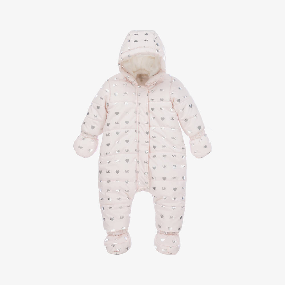 Michael Kors Kids-Розовый комбинезон с логотипом для девочек | Childrensalon Outlet
