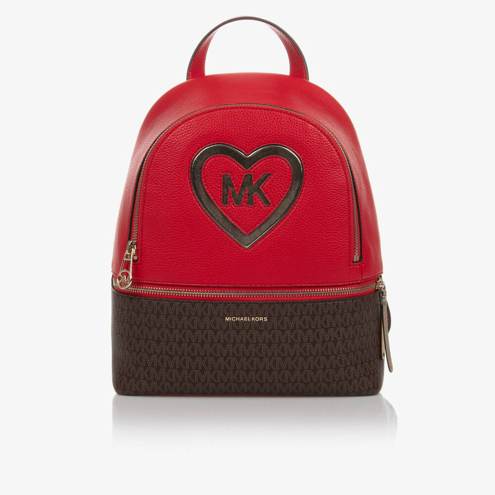Michael Kors Kids Girls Red Backpack 29cm Childrensalon Outlet