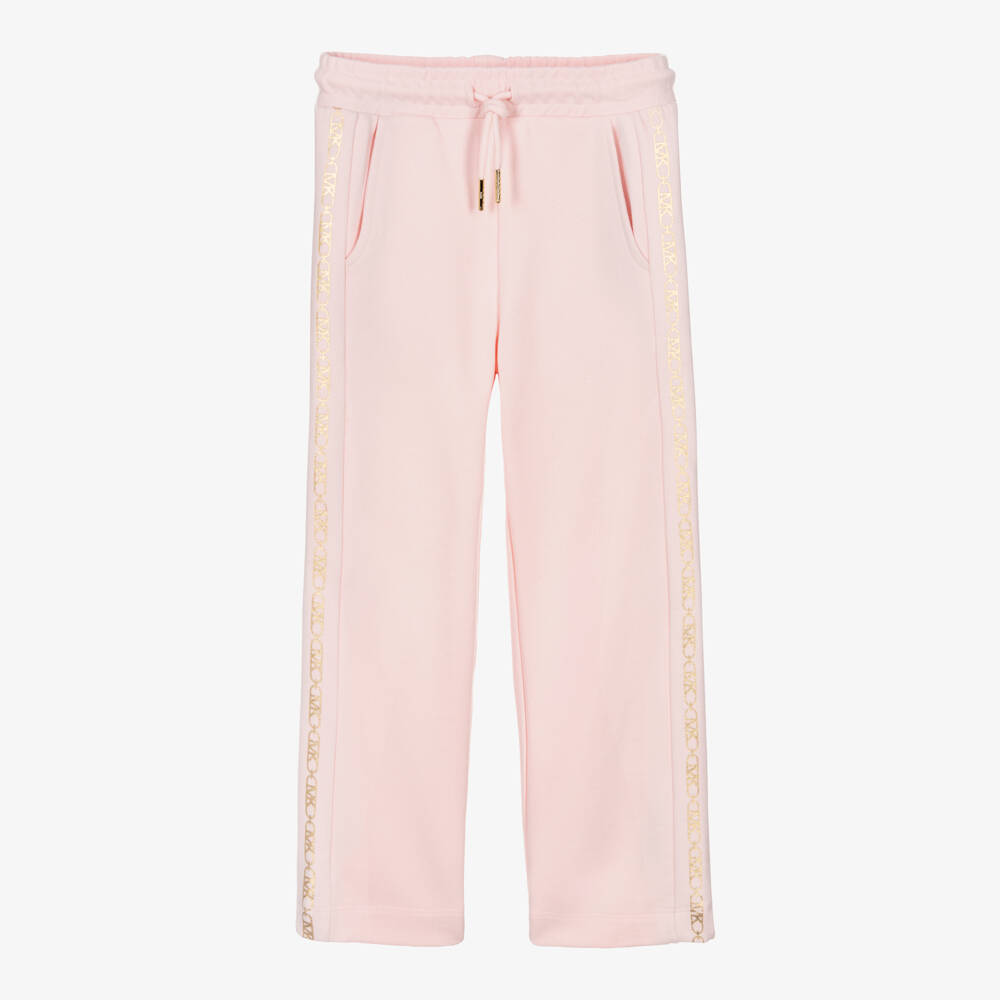 Michael Kors Kids-Girls Rose-Infused Cotton Sweatpants | Childrensalon Outlet