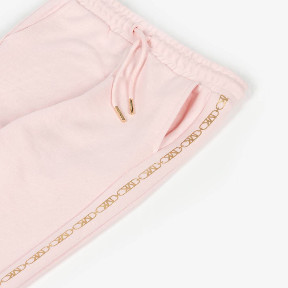 Michael Kors Kids-Girls Rose-Infused Cotton Sweatpants | Childrensalon Outlet