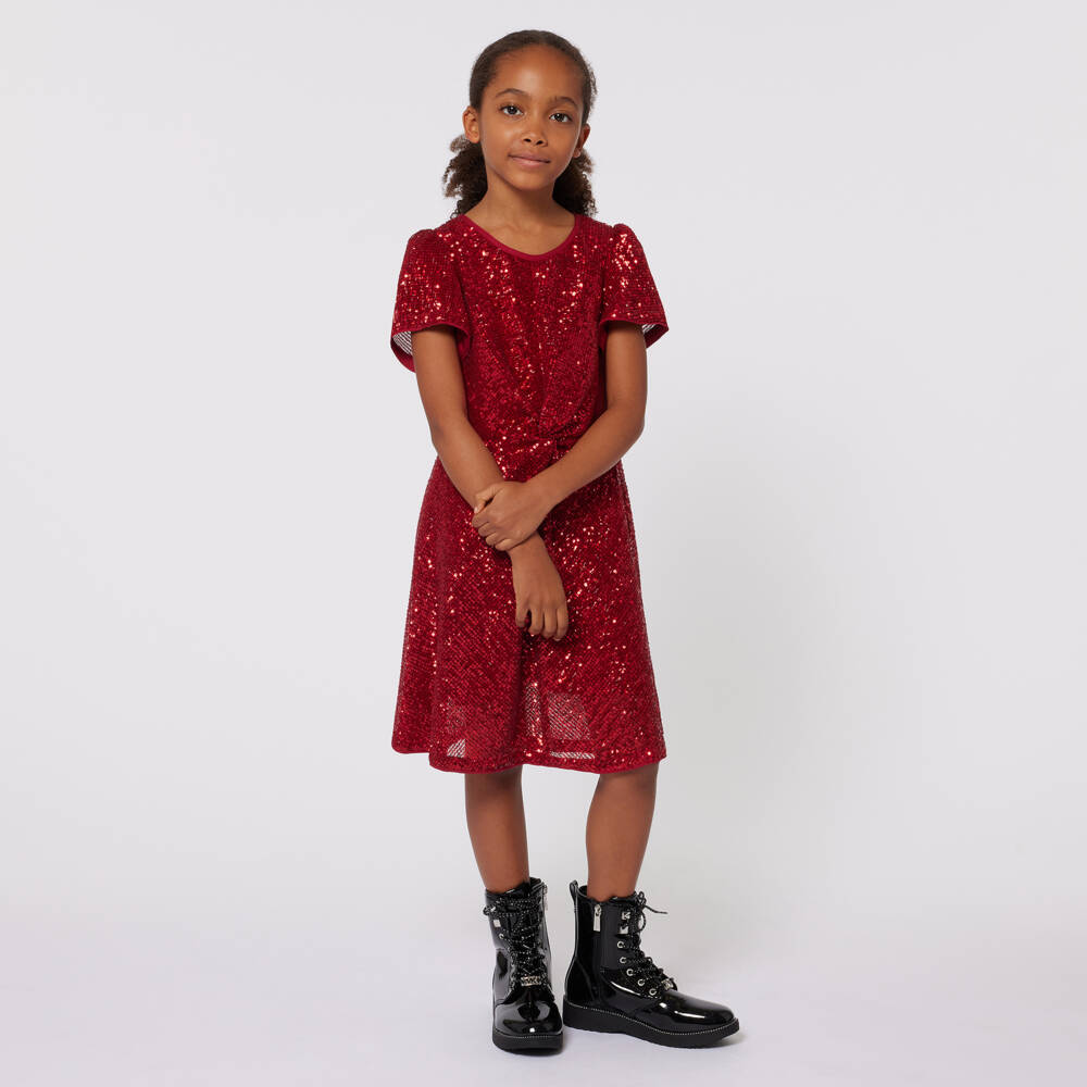 Michael Kors Kids-Girls Ruby Sequin Party Dress | Childrensalon Outlet