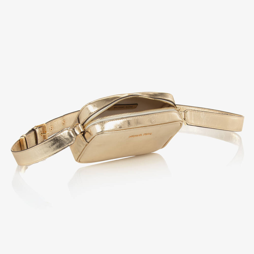 Michael Kors Kids-Girls Shimmering Gold Shoulder Satchel | Childrensalon Outlet