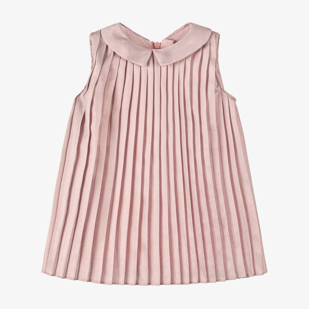 Michael Kors Kids-Girls Shimmering Pink Sleeveless Frock | Childrensalon Outlet
