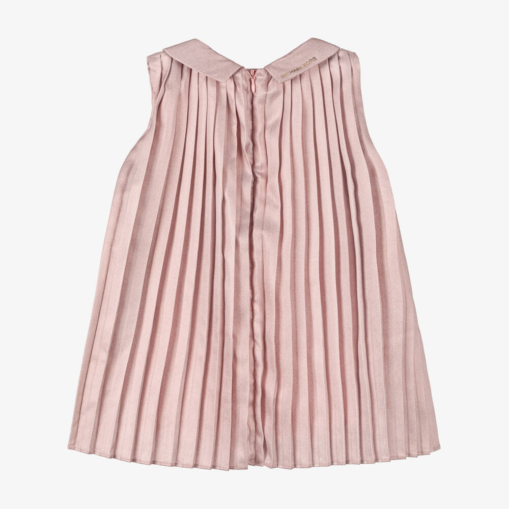 Michael Kors Kids-Блестящее розовое платье без рукавов для девочек | Childrensalon Outlet
