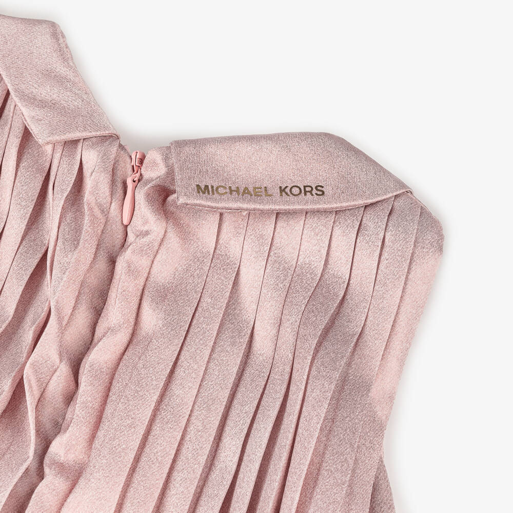 Michael Kors Kids-Блестящее розовое платье без рукавов для девочек | Childrensalon Outlet