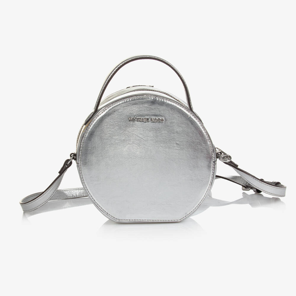 Michael Kors Kids - Girls Silver Round Shoulder Bag (18cm