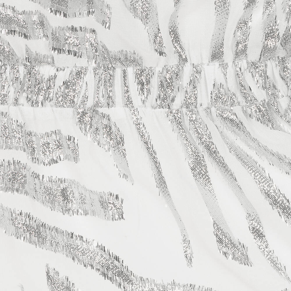 Michael Kors Kids-Girls Silver Thread Chiffon Dress | Childrensalon Outlet