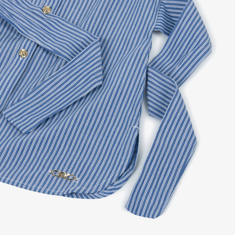 Michael Kors Kids-Girls Sky Stripe Cotton Dress | Childrensalon Outlet