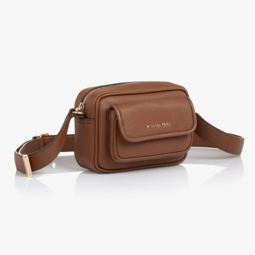 Michael Kors Kids-Girls Tan Chic Shoulder Satchel | Childrensalon Outlet