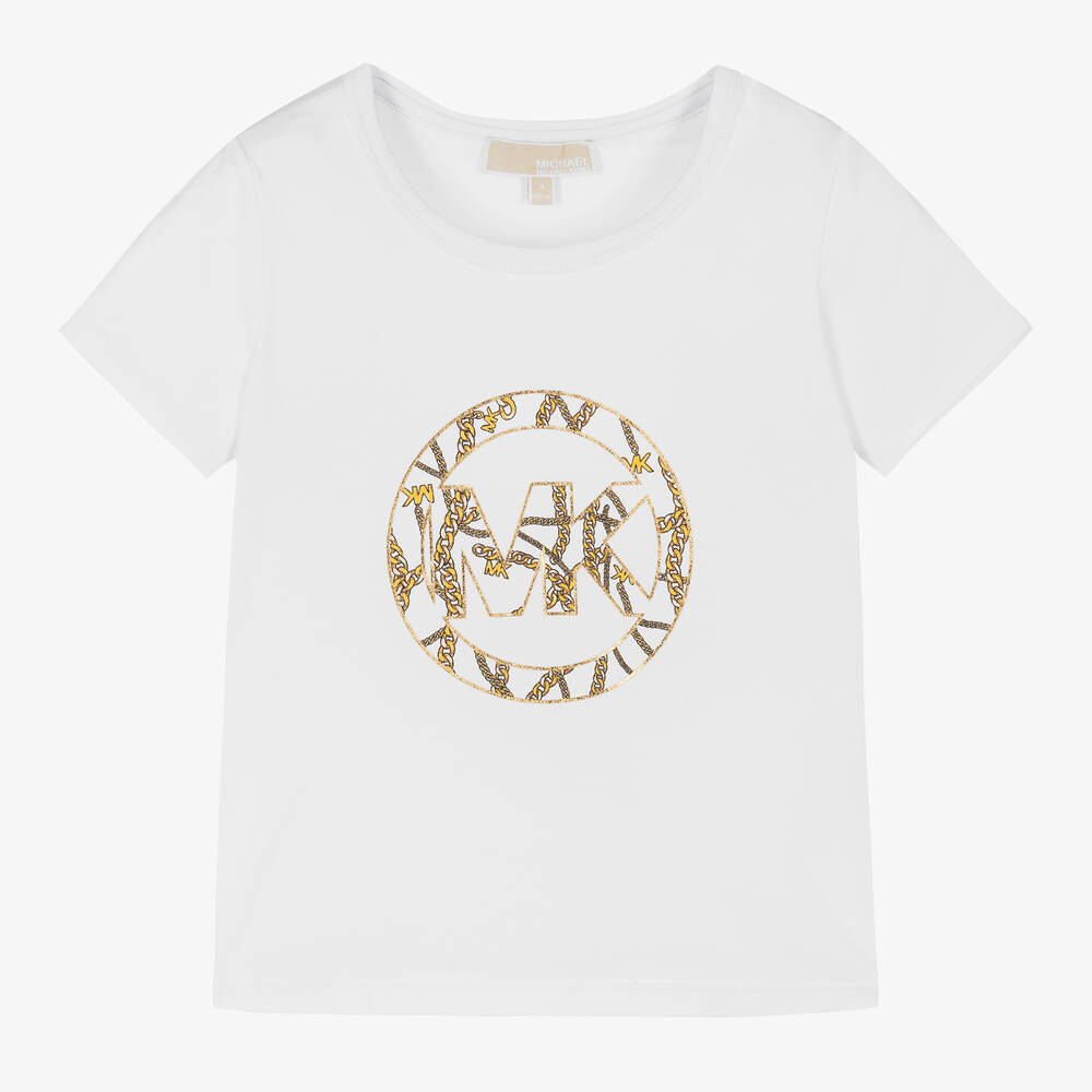 Michael kors t shirt gold deals
