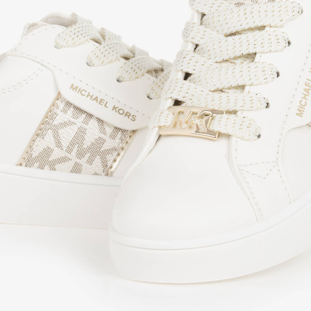 White michael kors trainers cheap