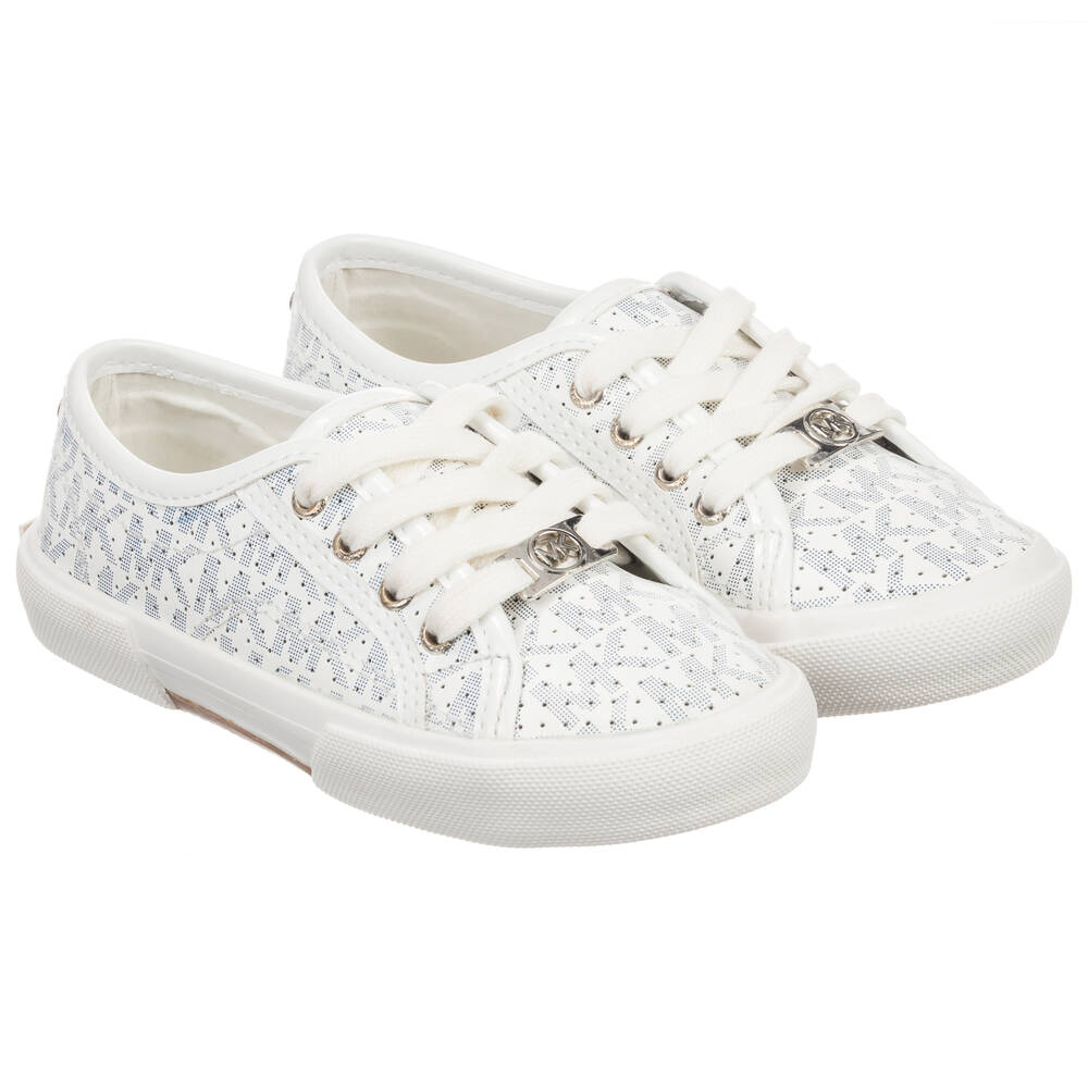 Michael Kors Kids - ترينرز لون أبيض للفتيات  | Childrensalon