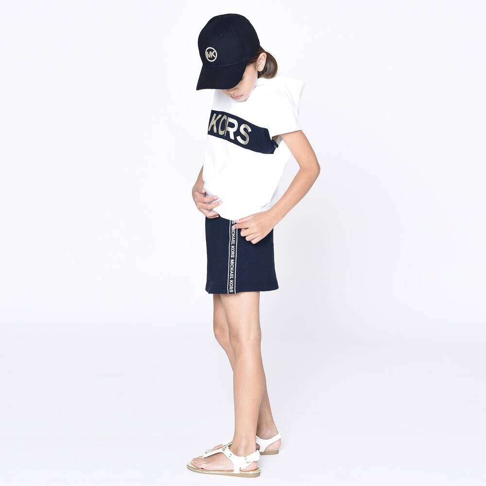 Michael Kors Kids-Girls White Logo Sweatshirt | Childrensalon Outlet