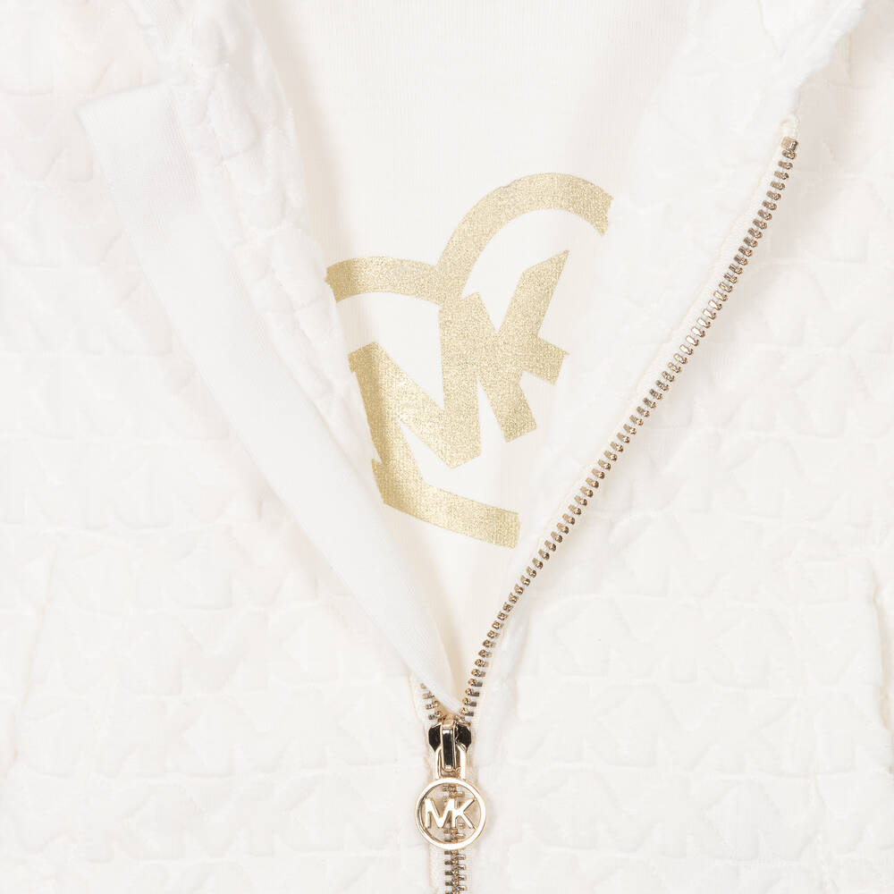 Michael Kors Kids logo-print zip-up tracksuit - White