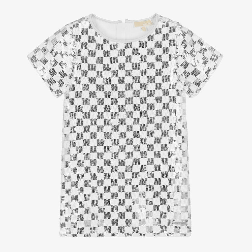 Michael kors on sale t shirt silver