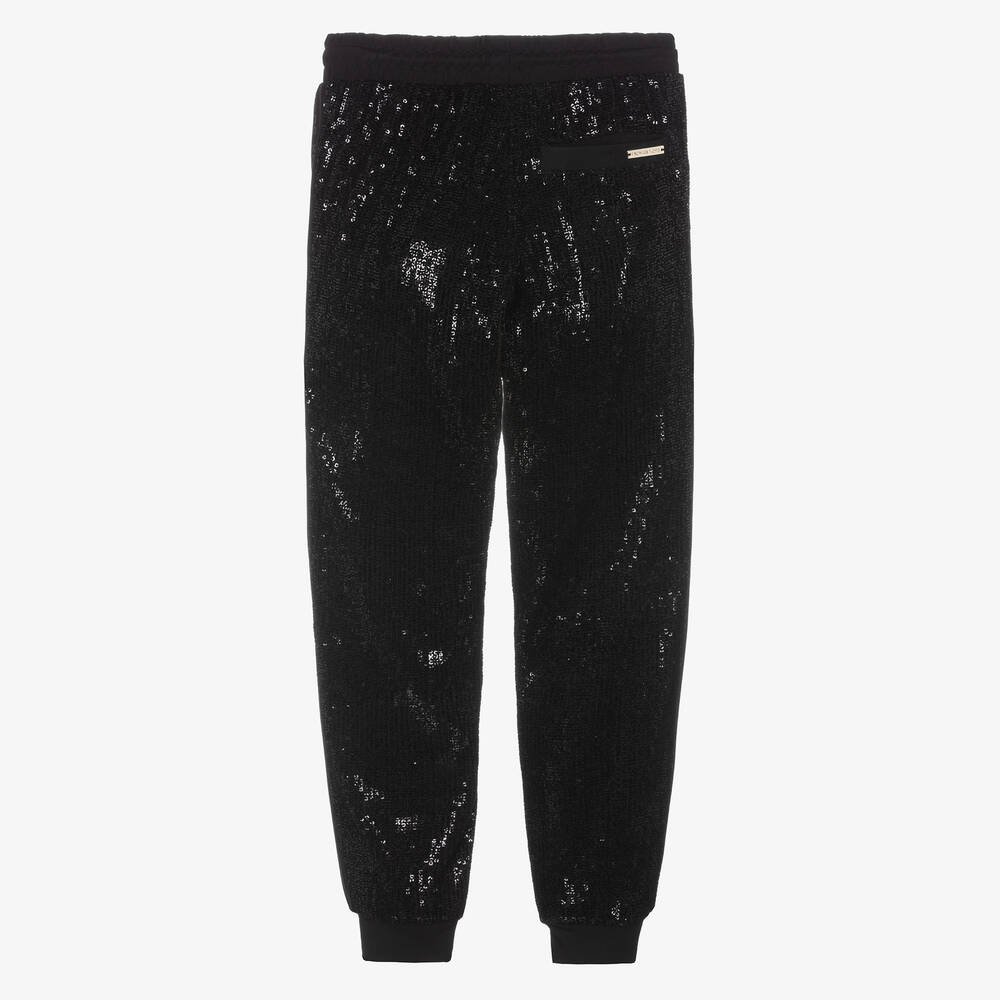 Michael Kors Kids-Teen Girls Black Sequin Joggers | Childrensalon Outlet