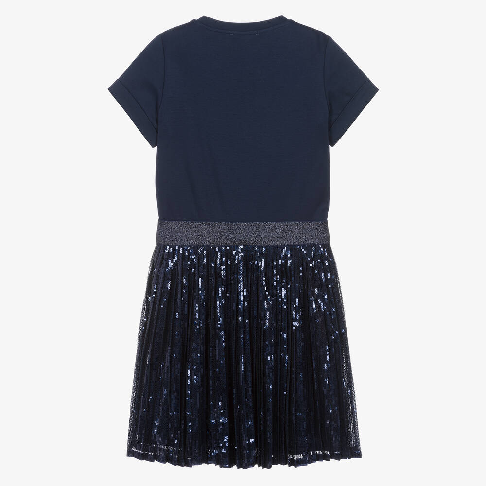 Michael kors blue sequin dress shop