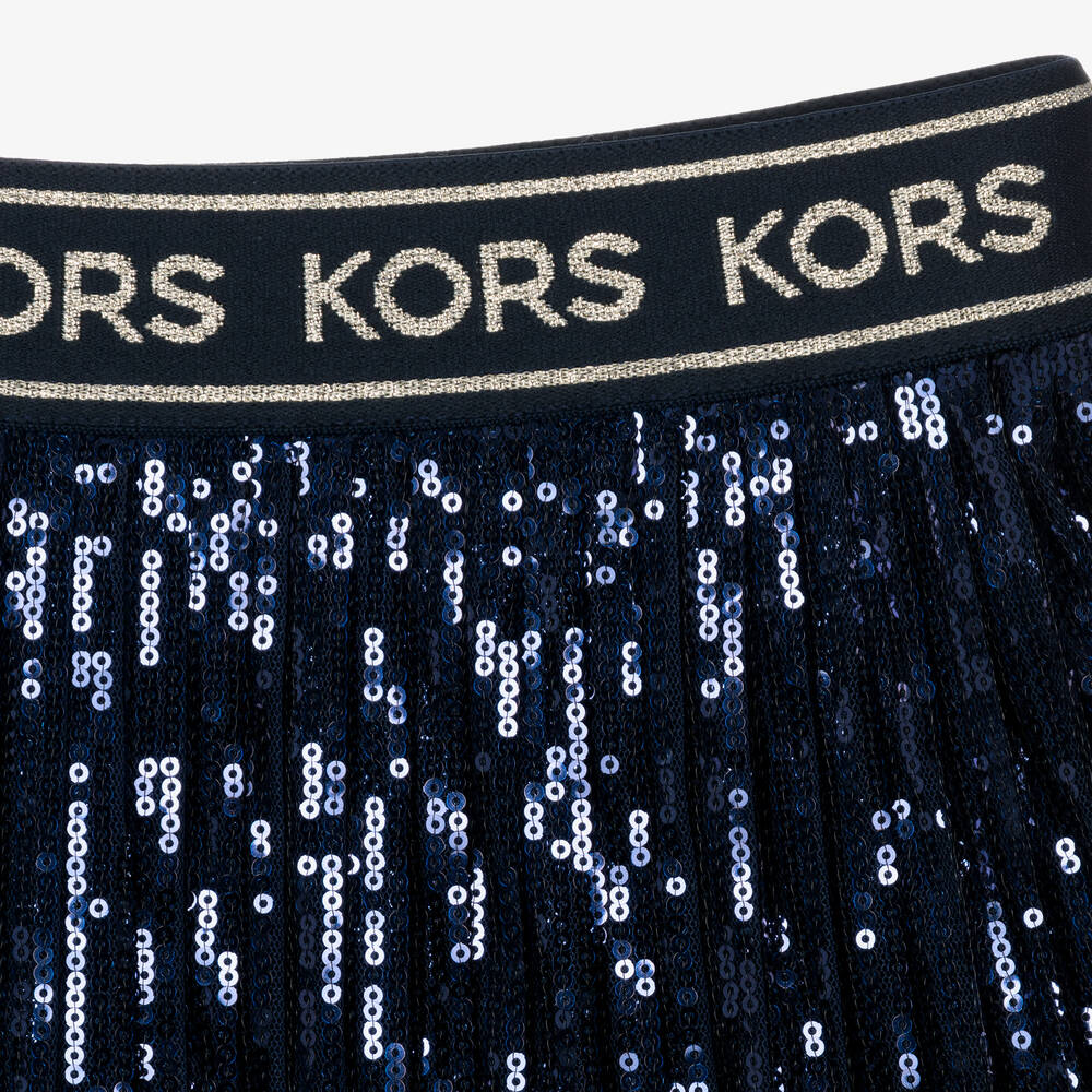 Michael Kors Kids-Teen Girls Blue Sequin Skirt | Childrensalon Outlet