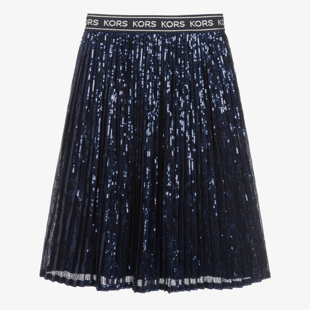 Michael Kors Kids-Teen Girls Blue Sequin Skirt | Childrensalon Outlet