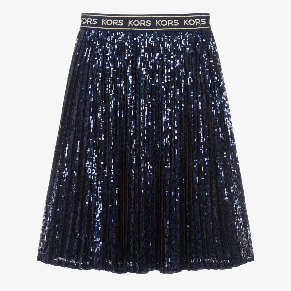 Michael Kors Kids-Teen Girls Blue Sequin Skirt | Childrensalon Outlet