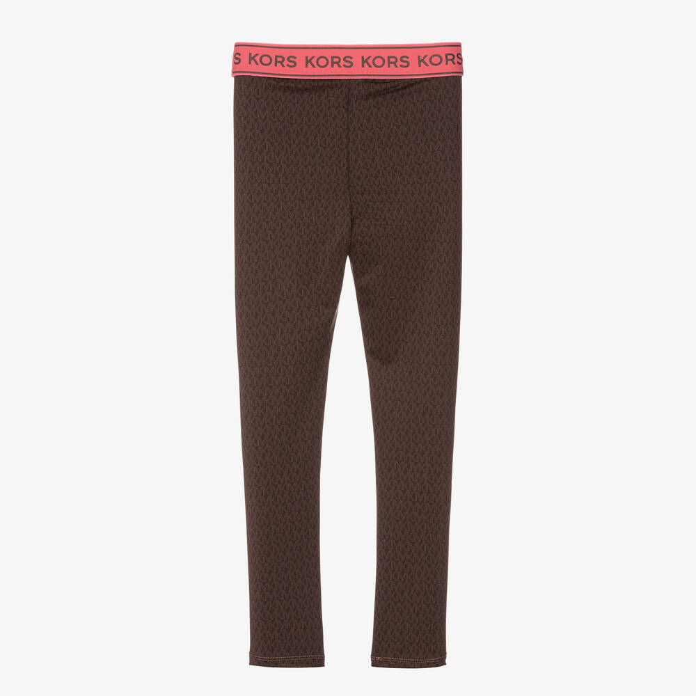 Michael Kors Kids-Teen Girls Brown Leggings | Childrensalon Outlet