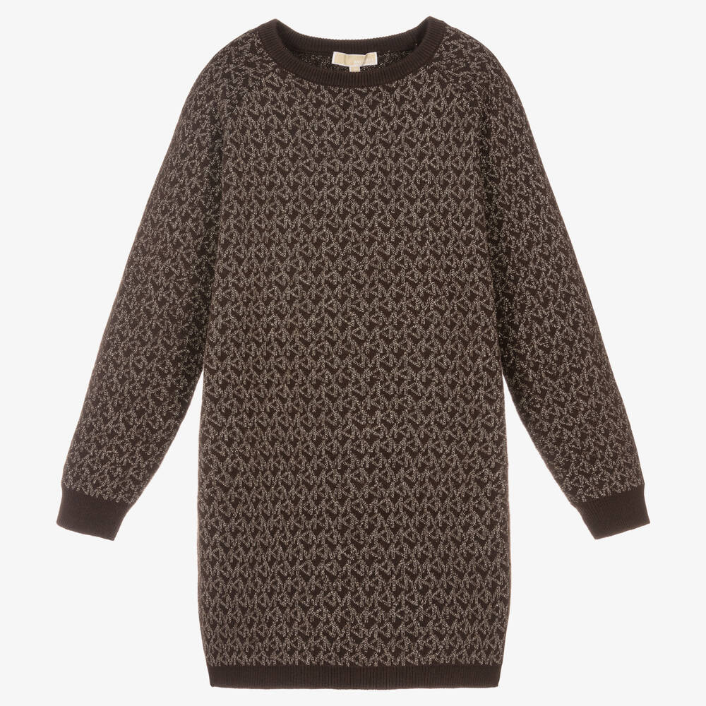 Michael Kors Kids - Teen Girls Brown Sweater Dress | Childrensalon