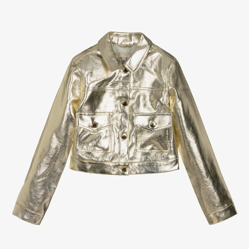 Leather michael kors jacket online