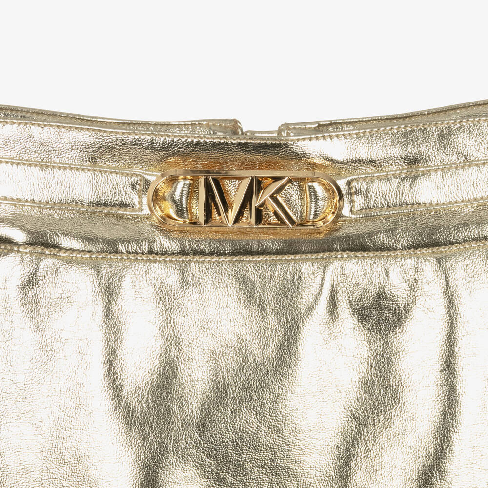Michael Kors Kids-Teen Girls Gold Faux Leather Skirt | Childrensalon Outlet