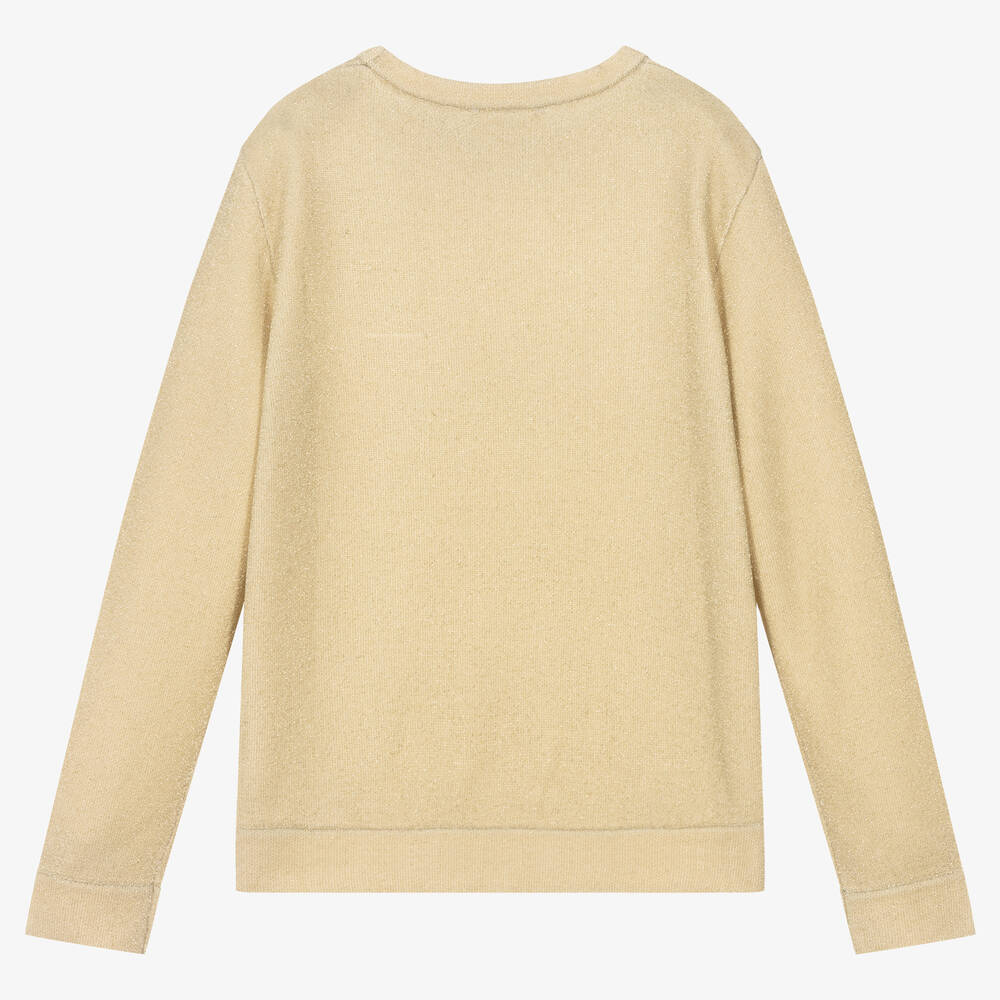 Michael Kors Kids Teen Girls Gold Logo Sweater Childrensalon