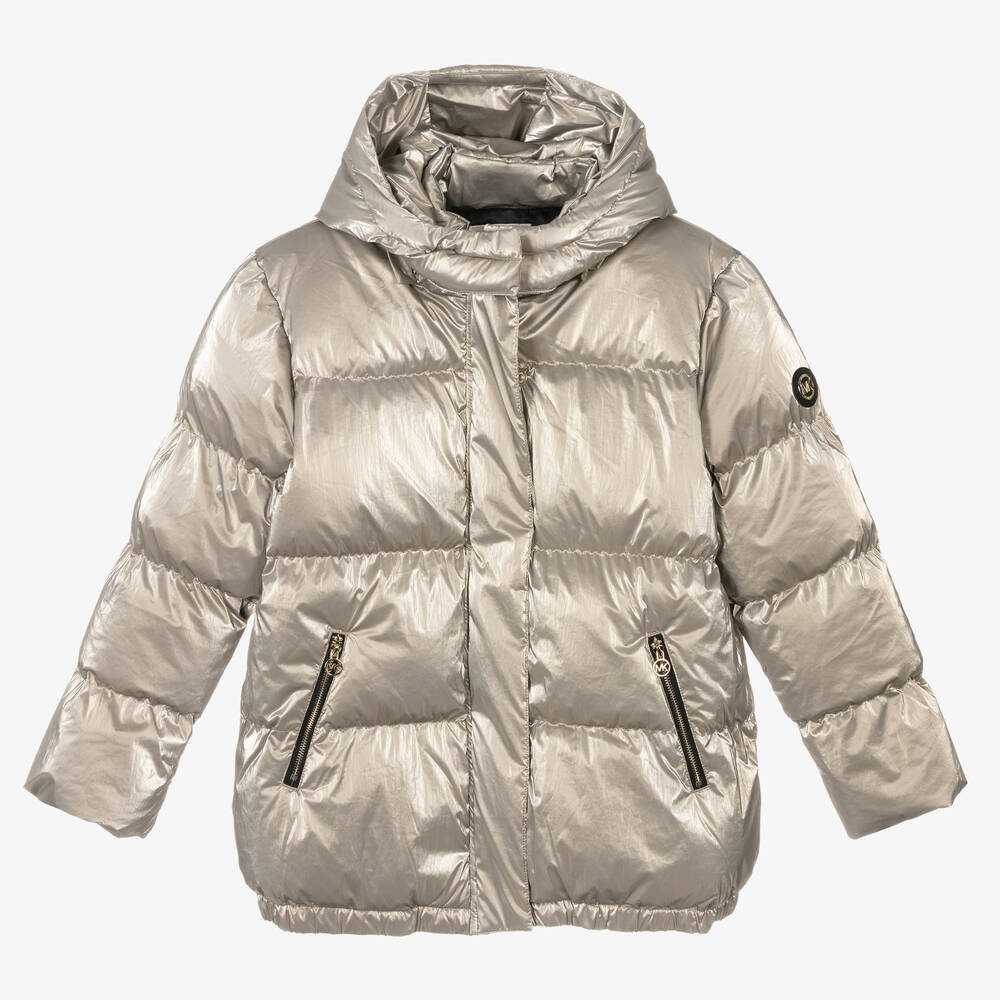 Michael Kors Kids - Doudoune dorée Ado fille | Childrensalon