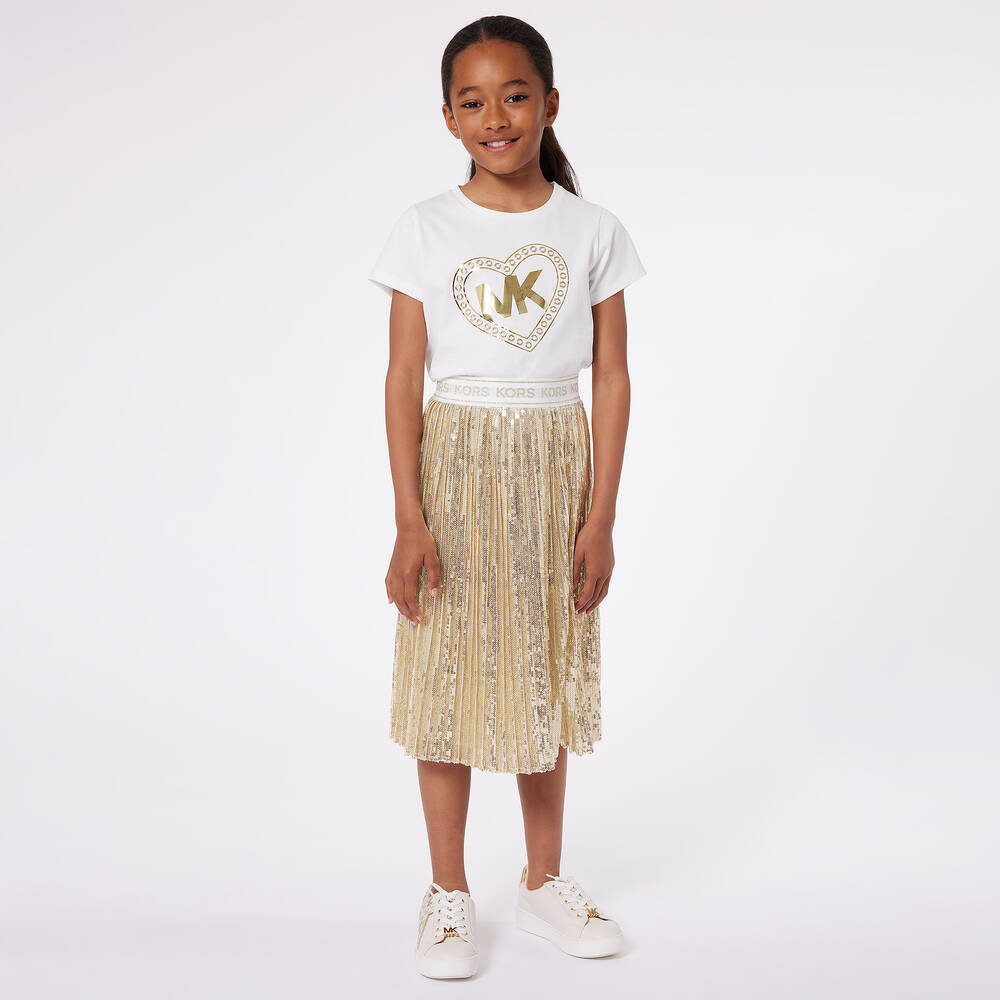Gold sequin skirt for toddler new arrivals