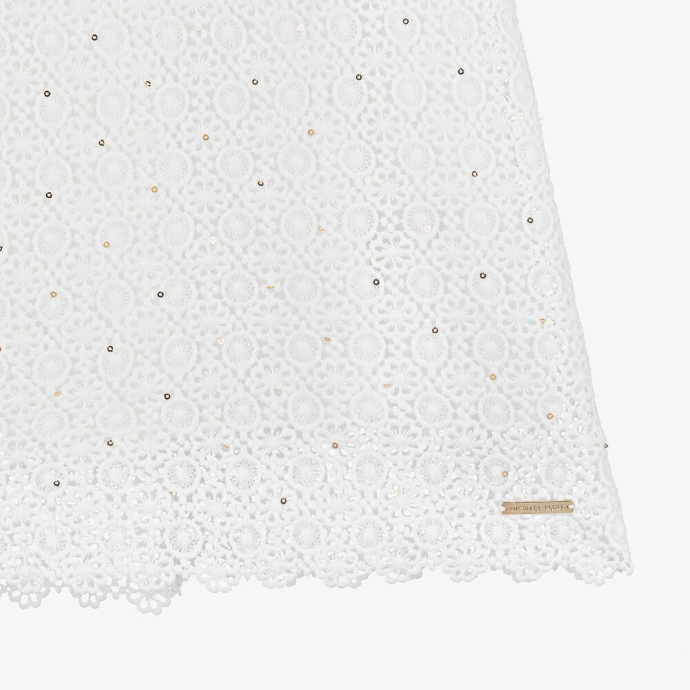 Michael Kors Kids-Teen Girls Ivory Guipure Lace Dress | Childrensalon Outlet