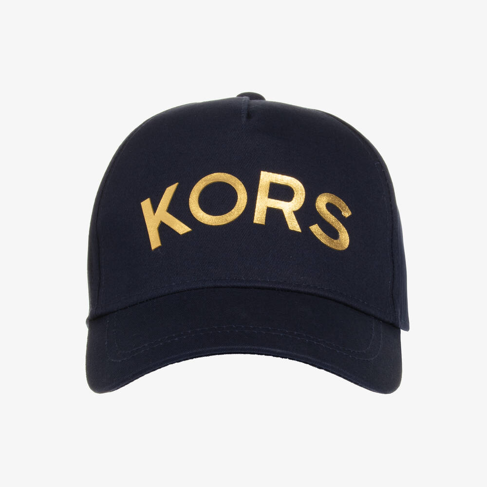 Michael Kors Kids-Teen Girls Navy Blue Logo Cap | Childrensalon Outlet