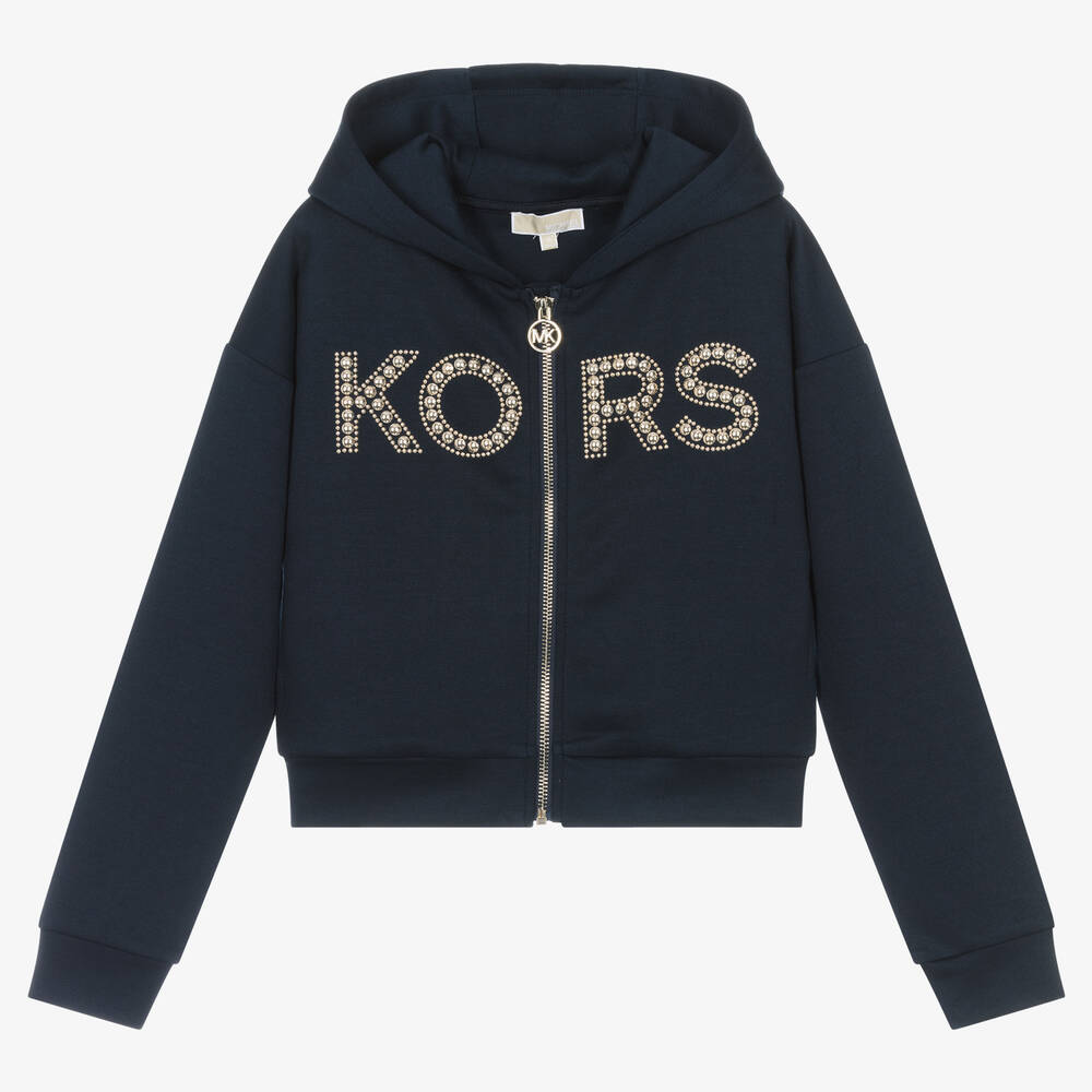 Michael kors hoodie womens navy online