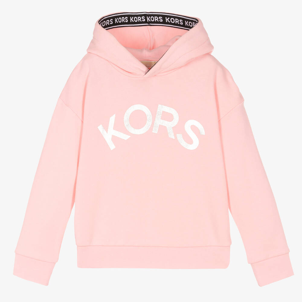 Michael Kors Kids - Rosa Teen Baumwoll-Kapuzenpulli (M) | Childrensalon