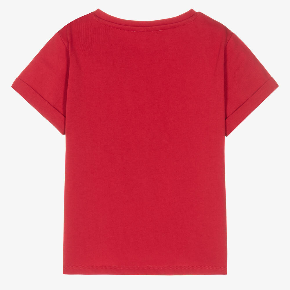 Michael Kors Girls Logo T Shirt in Red 12 Yrs
