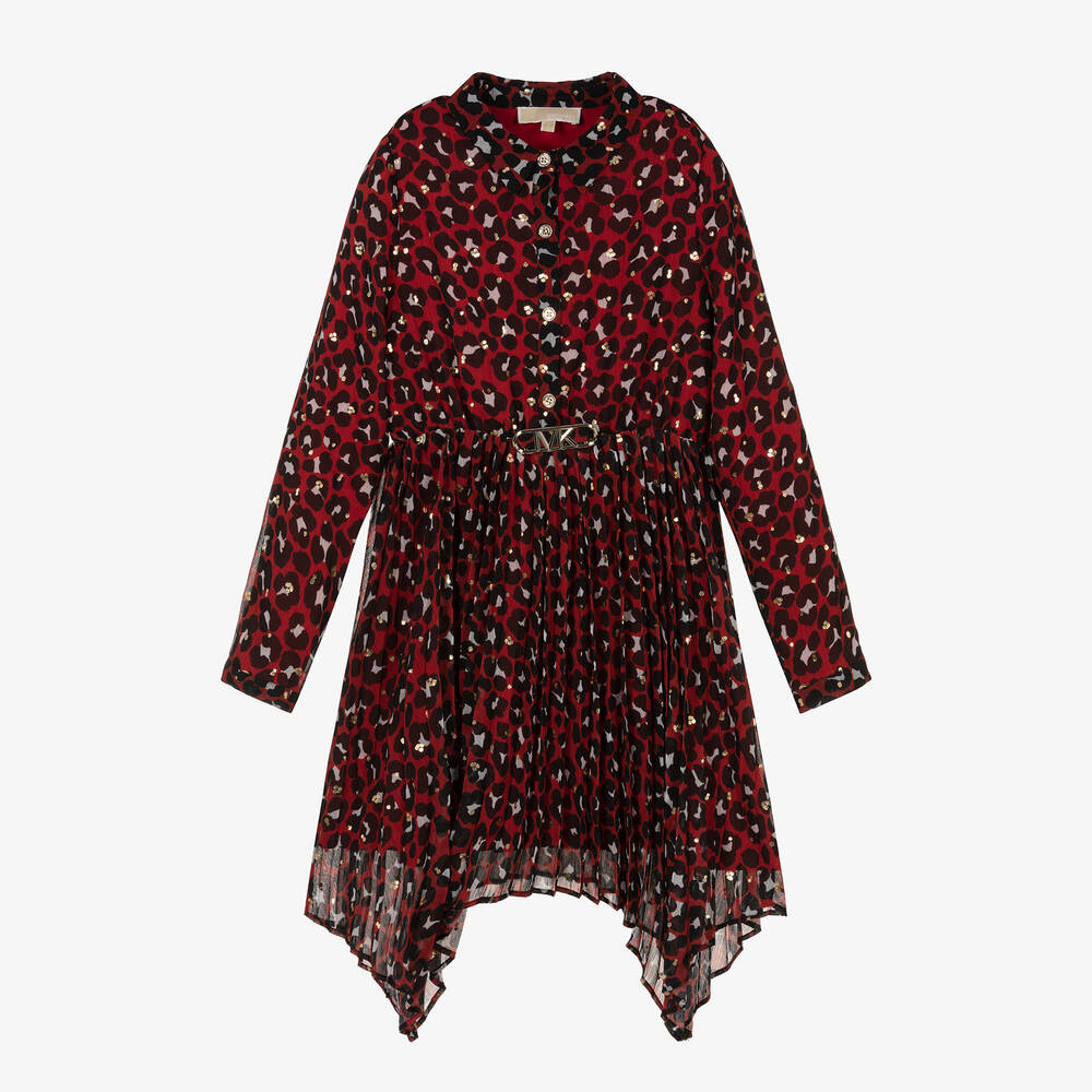 Michael kors red clearance polka dot dress