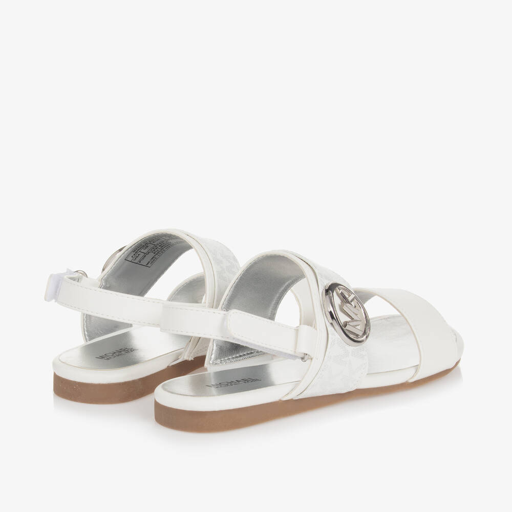 Michael kors silver sandals clearance