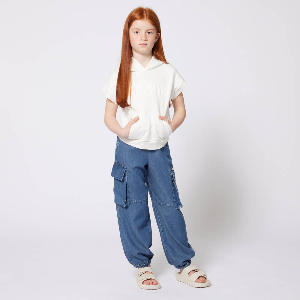 Michael Kors Kids-Young Ladies Indigo Cargo Trousers | Childrensalon Outlet