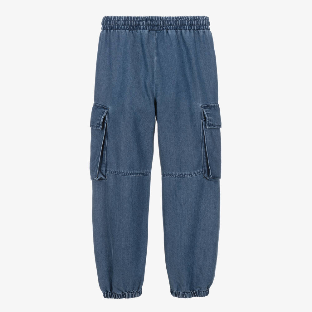 Michael Kors Kids-Young Ladies Indigo Cargo Trousers | Childrensalon Outlet