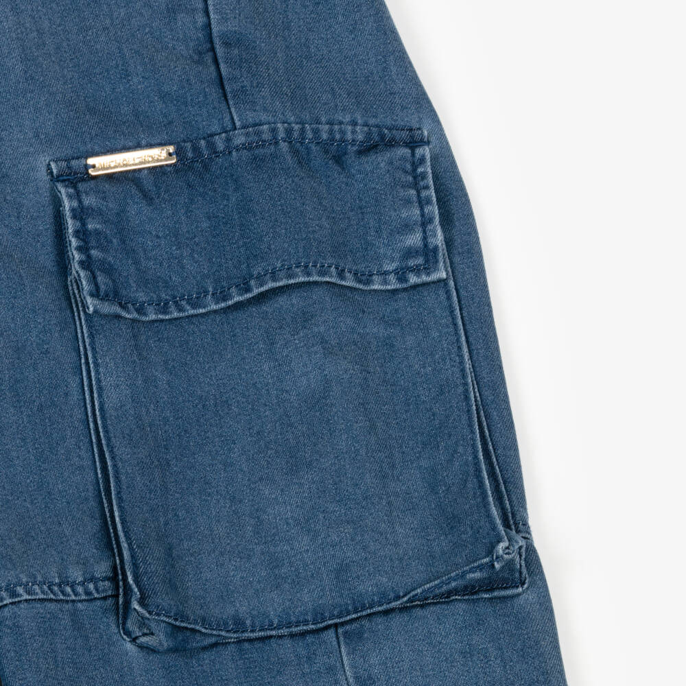 Michael Kors Kids-Young Ladies Indigo Cargo Trousers | Childrensalon Outlet