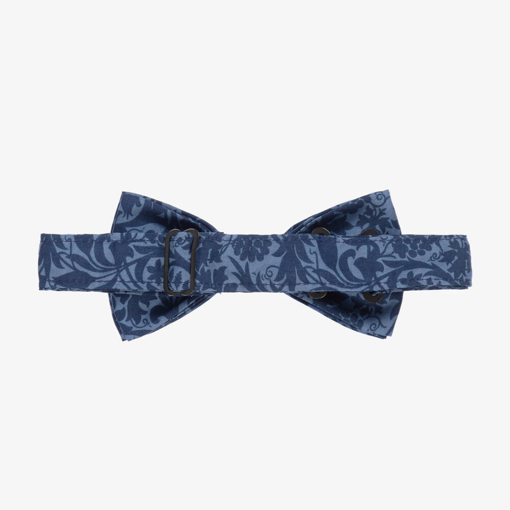 Milledeuх-Синий галстук-бабочка с принтом Liberty (13см) | Childrensalon Outlet