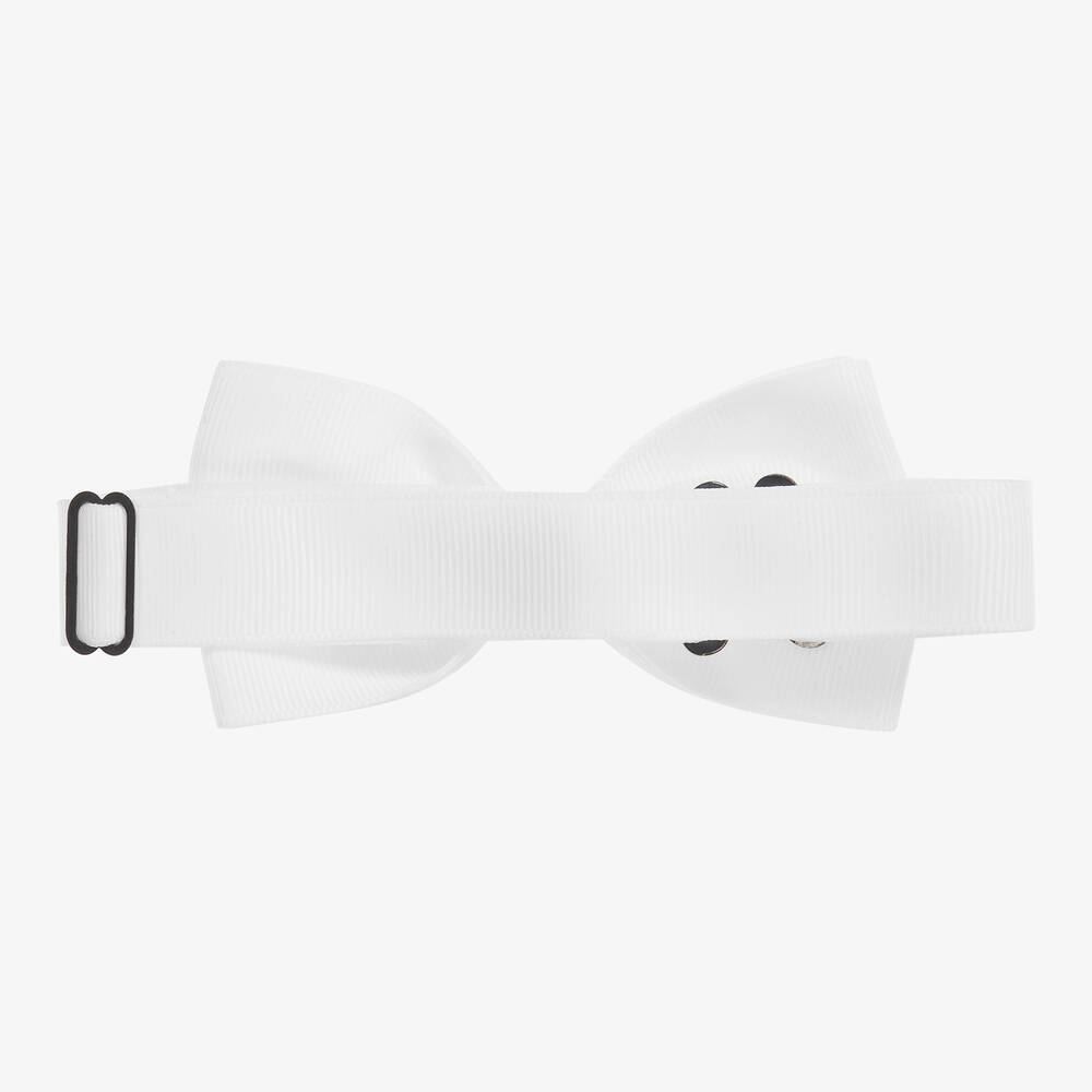 Milledeuх-Белый галстук-бабочка для мальчиков (10 см) | Childrensalon Outlet