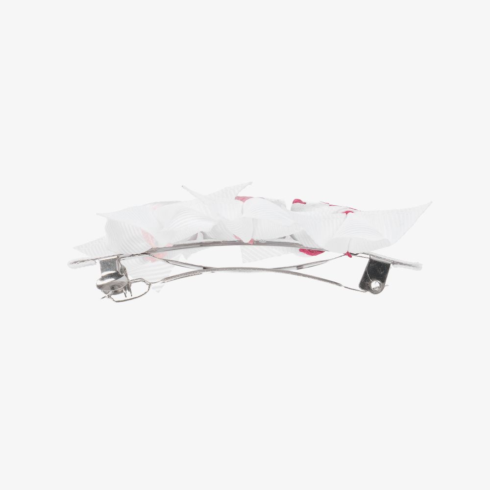 Milledeux-مشبك للشعر شكل الحلوى لون زهري وأبيض (8 سم) | Childrensalon Outlet