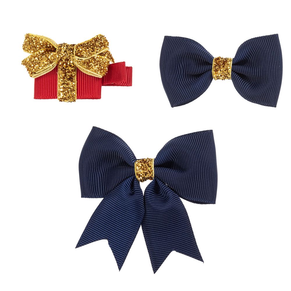 Milledeux - Lot de 3 barrettes de Noël  | Childrensalon