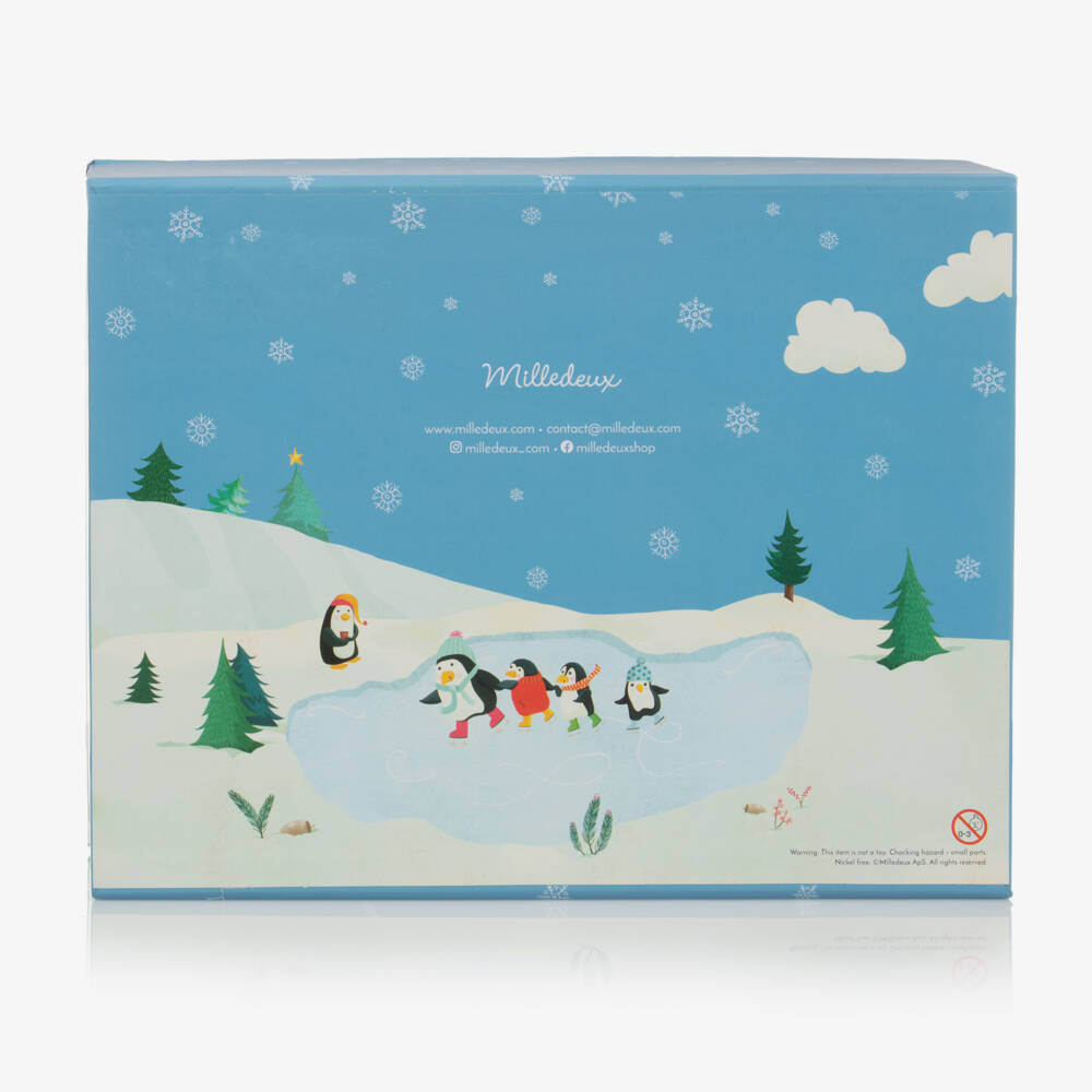 Milledeux-Girls Blue Penguin Hair Advent Calendar | Childrensalon Outlet