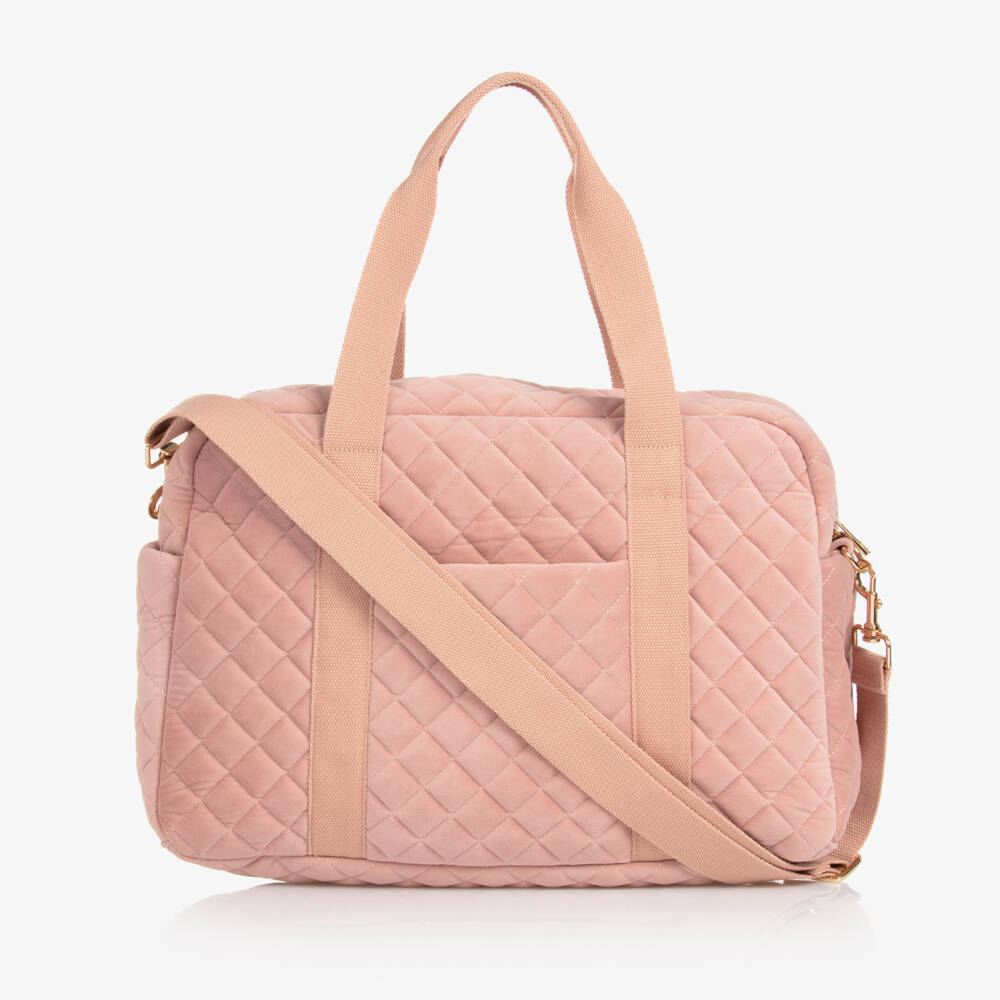 Milledeux-Girls Blush Quilted Carryall Bag | Childrensalon Outlet